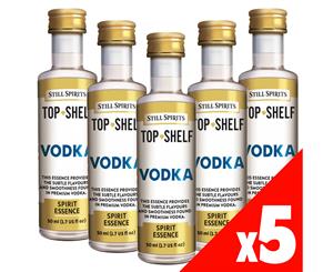 Still Spirits Top Shelf VODKA Essence x5 50ml Spirit Making Home Brew