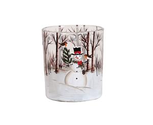 Straits Snowman Tealight Holder 8cm