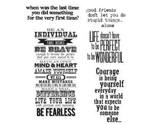 Tim Holtz Cling Stamps 7&quotX8.5"-Way With Words