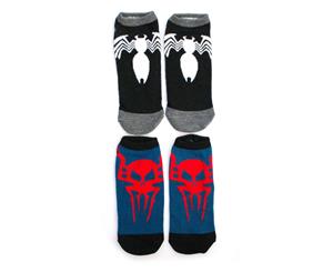 Venom and Spider-Man 2-pack Women's Ankle socks