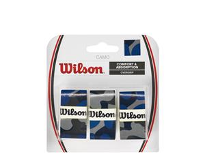 Wilson Pro Overgrip Camo 3 Pack - Camo Blue