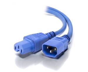 Alogic 0.5m IEC C14 to IEC C15 High Temperature Male to Female BLUE (MF-C14C15-0.5-BLU)