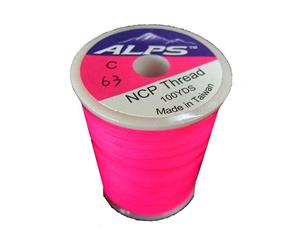 Alps 100yds of Luminous Red Rod Wrapping Thread - Size C (0.2mm) Rod Binding Cotton