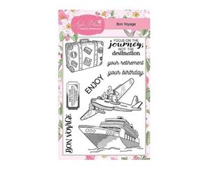 Apple Blossom A6 Stamp Set - Bon Voyage - Set of 9 Stamps