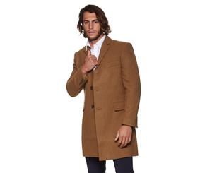 Ben Sherman Men's Crombie Coat - Camel