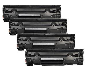 CE285A #85A Cart-325 Generic Toner Cartridges For HP Printers - Black 4-Pack