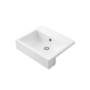 Caroma 450mm White Liano Nexus Semi Recessed Basin 0TH