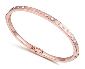 Classic Bangle w/Swarovski Crystals -RG