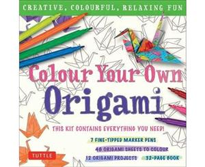 Colour Your Own Origami Kit  Creative Colorful Relaxing Fun