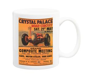 Crystal Palace 1938 Motor Racing Poster Mug - 11 Fluid Oz