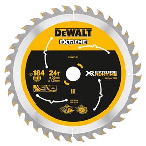 Dewalt 184mm 24T TCT Circular Saw Blade Wood FLEXVOLT