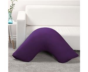 Dreamaker 250TC Plain Dyed V shape Pillowcase-78x78cm Berry