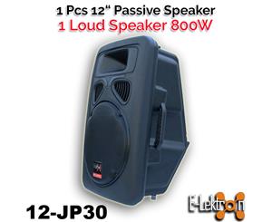 E-Lektron 800W JP30 DJ 12 inch 2 Way PA Speaker Box Passive 30CM / 12&quotwoofer