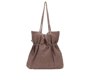 Fashion Women's Shopping Tote Bag - Brown