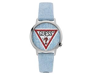 GUESS 38mm Wilshire & Grand Denim Watch - Light Blue