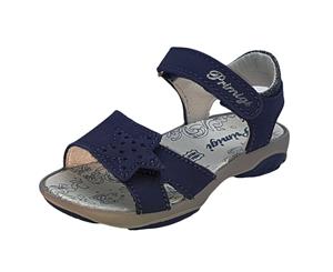 Girls Nubuck Leather Sandals from Primigi in Navy Blue