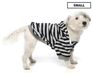 Harper & Hound Small Striped Hoodie - Black/Grey