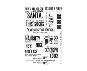 Hero Arts Clear Stamps 4in X 6in - Snarky Christmas Messages