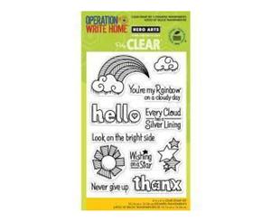 Hero Arts Clear Stamps 4"&quotX6"" OWH-You're A Rainbow