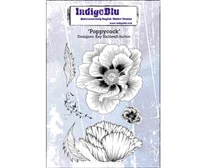 IndigoBlu Cling Mounted Stamp 5&quotX4"-Poppycock