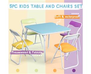 Kids Table and Chairs Set Folding Portable Study Desk Children Activity Furniture