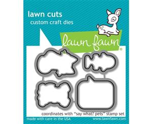 Lawn Fawn Cuts Say What Pets Dies LF1963