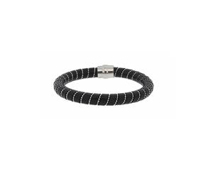 MANUEL ZED - Black Leather Bracelet