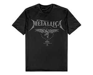 METALLICA Band &quotSan Fran Skull" Black T Shirt