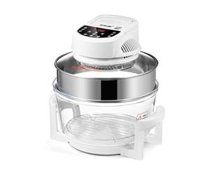 Maxkon 17L Halogen Oven Cooker Air Fryer w/ LED Display - White