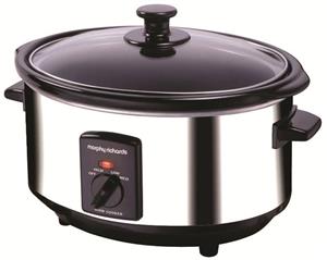 Morphy Richards 3.5L Polished Stainless Steel Slow Cooker - 48710