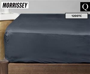 Morrissey Luxury 1200TC Sateen Queen Bed Fitted Sheet - Coal