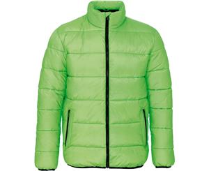 Outdoor Look Mens Cookney Supersoft Padded Quilted Insulated Jacket - Lime/Black