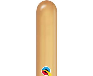 Qualatex 260Q Plain Latex Colourful Balloons (100 Pack) (Chrome Gold) - SG4591