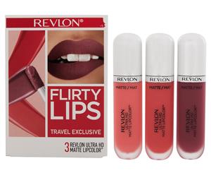 Revlon Ultra HD Matte Lipcolour 3-Piece Flirty Lips Set