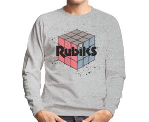 Rubik's Spotty Cube Men's Sweatshirt - Heather Grey