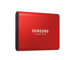 Samsung 500GB T5 Portable External SSD USB3.1 (Gen2) Type-C Shock Resistant Red MU-PA500R/WW