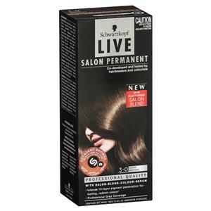 Schwarzkopf Live Salon Permanent 3.0 Dark Brown