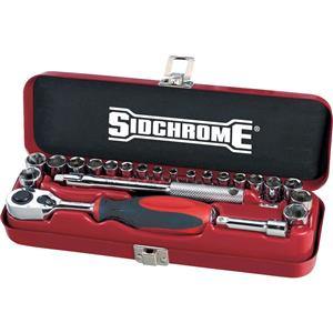 Sidchrome 23 Piece AF/Metric & Socket Set