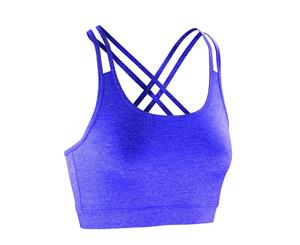 Spiro Womens/Ladies Fitness Sleeveless Crop Top (Lavender) - RW4776