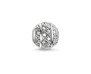 THOMAS SABO Bead &quotWhite Zig Zag"