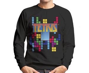 Tetris Retro Logo Men's Sweatshirt - Black