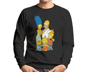 The Simpsons Silly Photo Men's Sweatshirt - Black