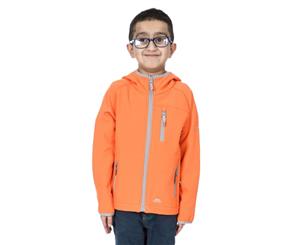 Trespass Boys Kian Softshell Zip Up Lightweight Jacket - Sunset