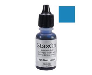 Tsukineko - Staz-On Ink Refill - Blue Hawaii