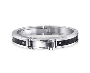 Two Tone Men's 17 Cm Steel Bracelet