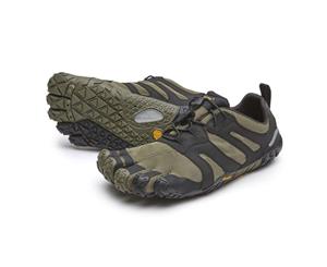 Vibram Mens FiveFingers V-Trail 2.0 Running Shoes Trainers Sneakers Black Green