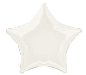 White star 50cm Foil Balloon Packaged