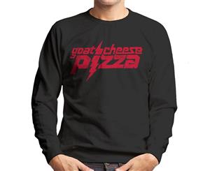 Zits Red Goats Cheese Pizza Men's Sweatshirt - Black