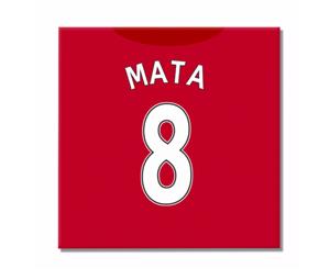 2016-2017 Man United Canvas Print (Mata 8)