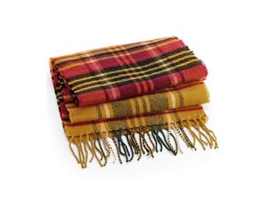 Beechfield Unisex Classic Check Scarf (Mustard Check) - BC4150